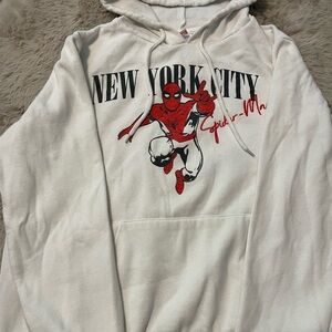 Marvel White and Red Spider-Man Women's Sweater